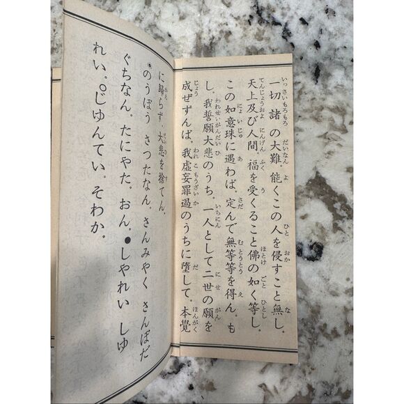 Japanese Buddhist Sutra Book Vtg Rinzai-Shu Regular sutra Zen - Picture 2 of 2